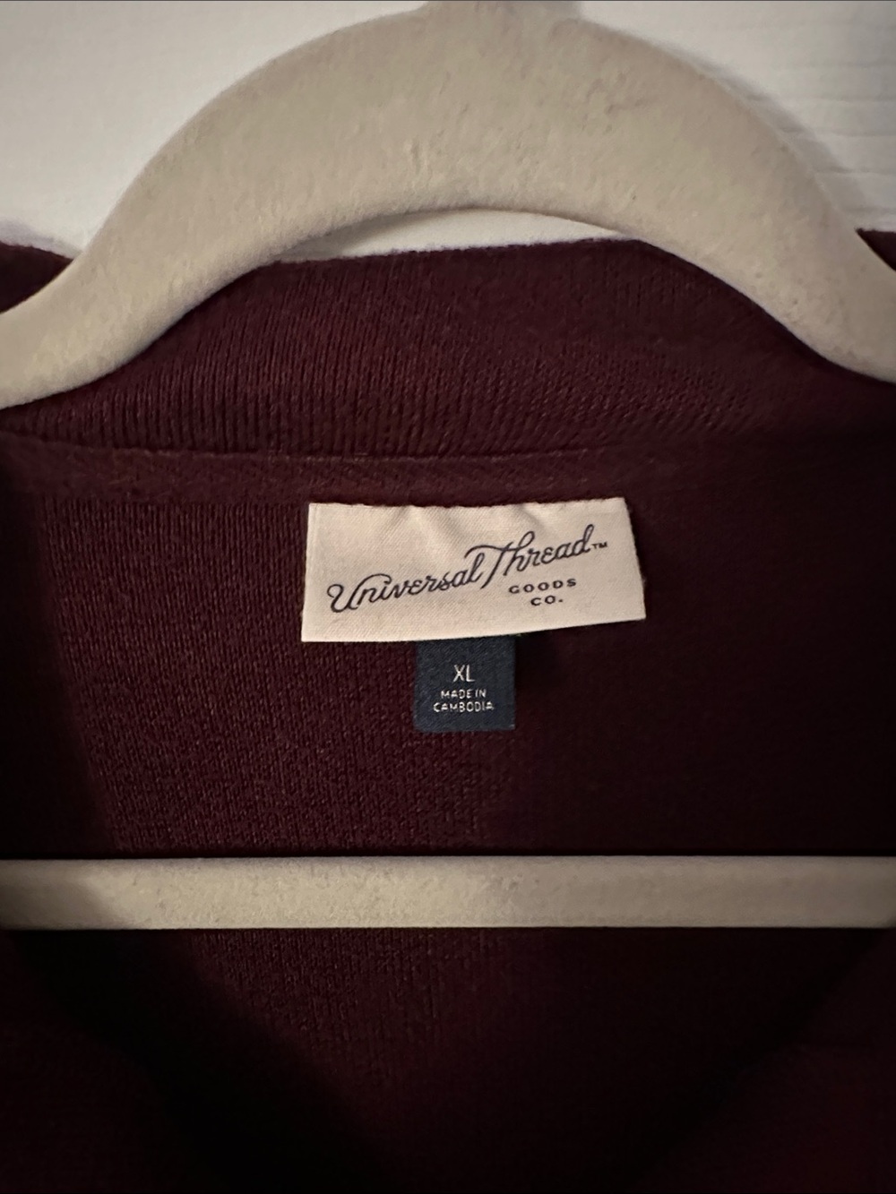 Universal Thread Women's Half-Zip Pullover Sweater - Burgundy - Picture 2 of 2